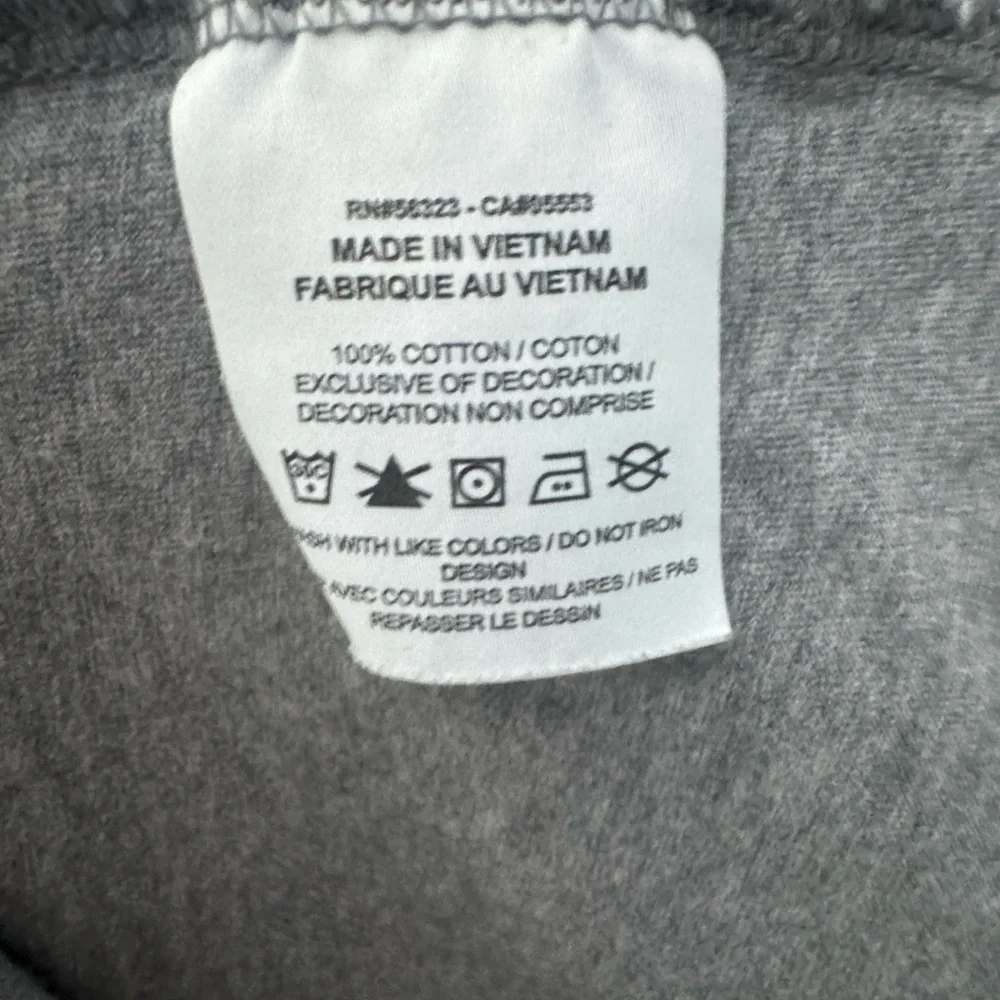 Air Jordan Graphic Tee Heather Grey Vertical Side Logo Men's Large T Shirt